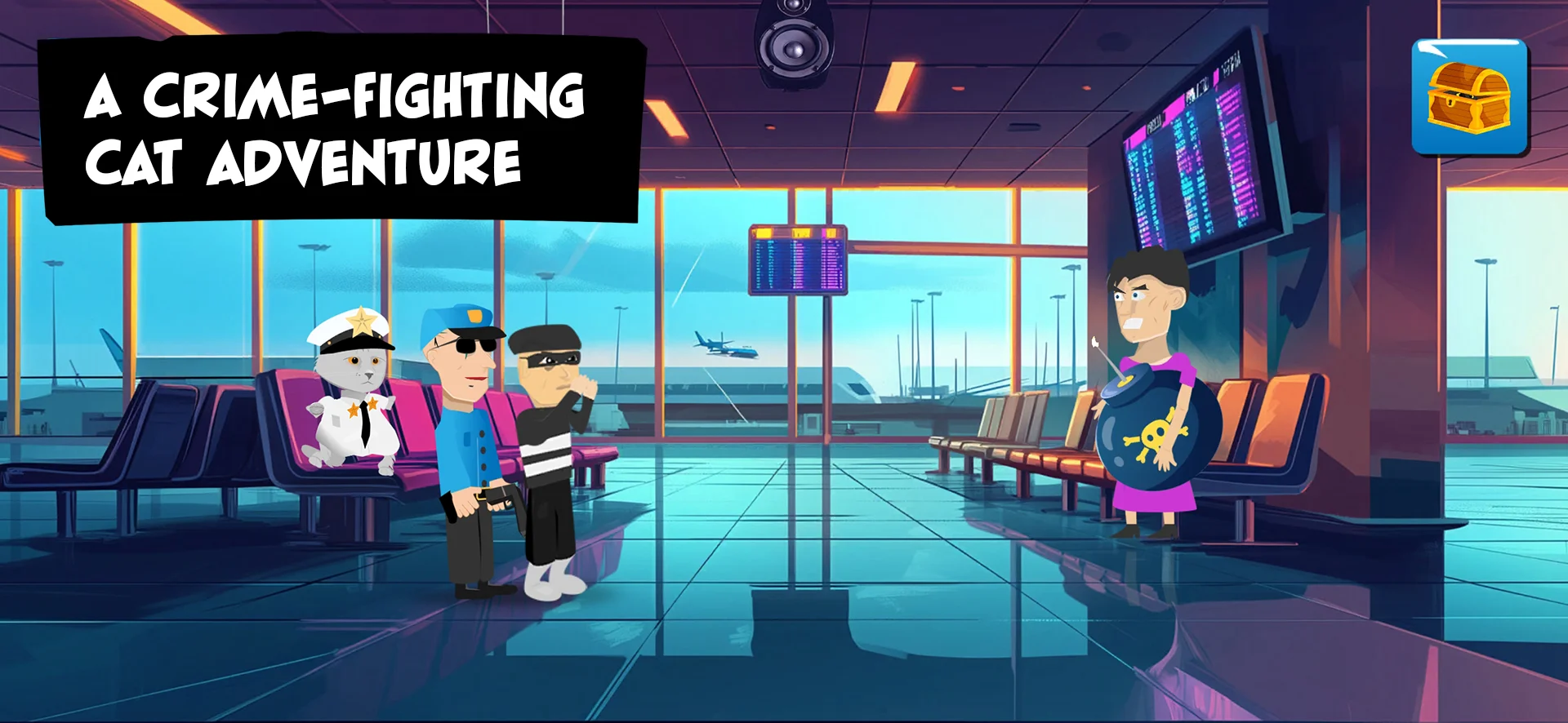 Crime-Fighting Cat Adventure screenshot